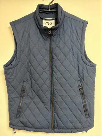 [ 새상품급 ] ZARA 네이비 퀼팅 다운 베스트