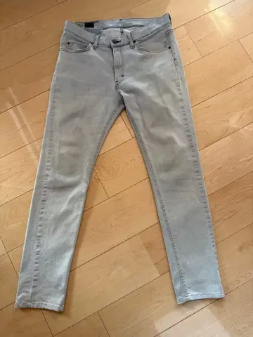 Lee 라이트 그레이 슬림핏 데님 팬츠