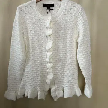 ZARA 프릴 화이트 가디건