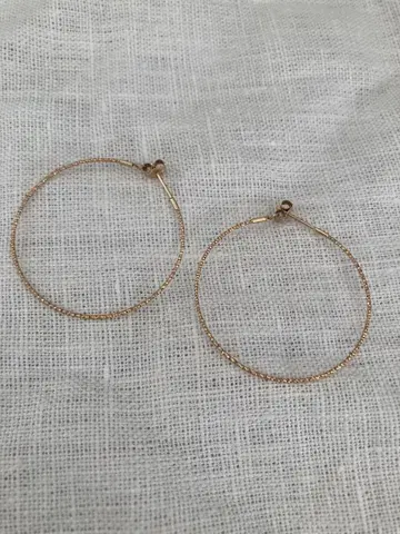 COCOSHNIK 골드 후프 귀걸이