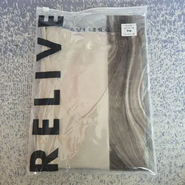 라이브 남성 이너 R 반팔 베이지 M