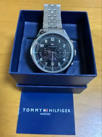 TOMMY HILFIGER 크로노그래프 손목시계 남성용