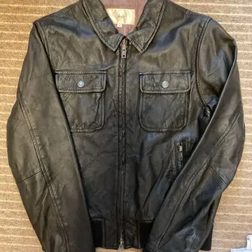 ships 블랙 가죽 아우터 S 사이즈