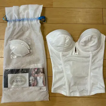 화이트 새틴 코르셋 브라이덜 이너