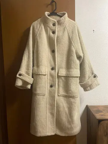 Ray BEAMS 샤기 롱 코트