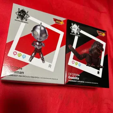 DFORM+ 울트라맨 & 고질라 피규어 세트 데포름플러스