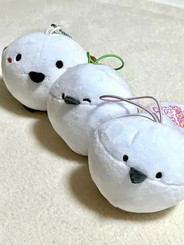 동물 캐릭터 봉제 인형 스트랩 3개 세트 시마연가 새