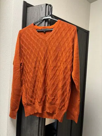 THE SCOTCH HOUSE 오렌지 V넥 스웨터 M