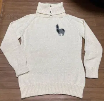 알파카 100% 스웨터 터틀넥