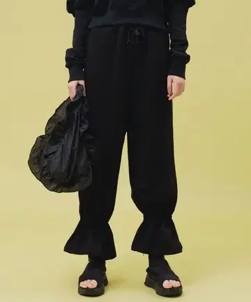 NON TOKYO 리본 스웨트 팬츠 24SS 논토쿄 프릴 밑단