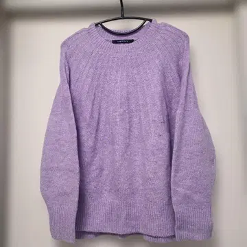 Lugnoncure 라벤더 긴팔 니트 스웨터