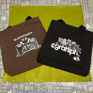 이온 그라니프 콜라보 토트백 블랙 브라운 합계 2점
