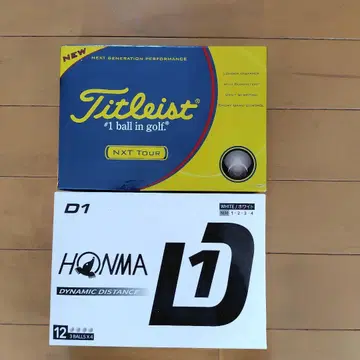 Titleist NXT Tour 와 HONMA D1 골프공 2종