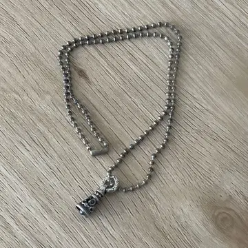 실버 볼 체인 목걸이