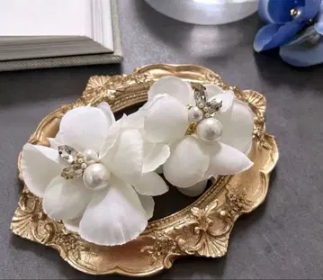 브라이덜 웨딩 플라워 비쥬 귀걸이