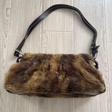 브라운 퍼 핸드백, 숄더백, 언타이틀