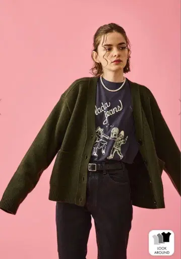 Oblada BLUES CARDIGAN 가디건 카키 Oblada