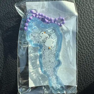 비와호 아크릴 키링 물새 인기 스카이블루