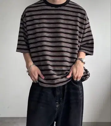 wettempt 크루넥 드로 코드 보더 T