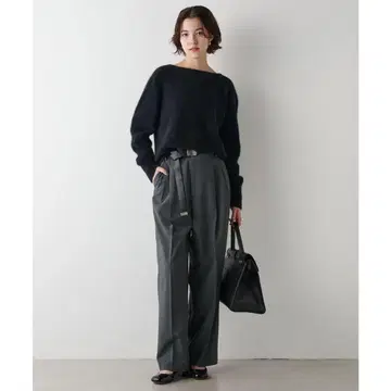 Whim Gazette 슬랙스 팬츠 와이드 턱 사이즈 36