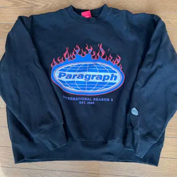 Paragraph 블랙 맨투맨 트레이닝복