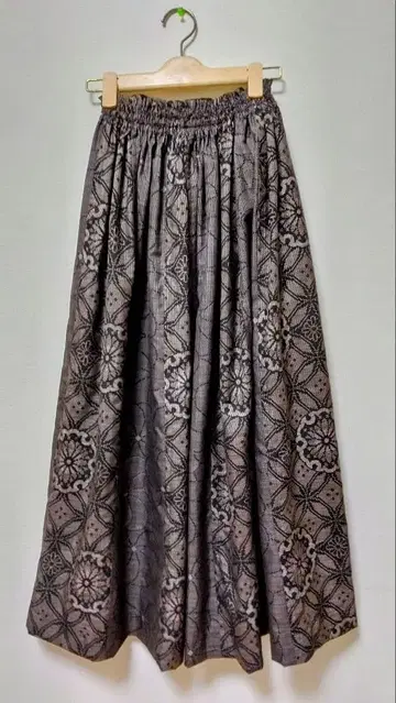 오시마 명주 기모노 리메이크 롱 스커트*238