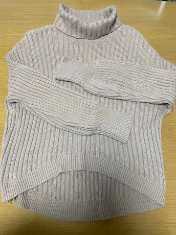 SLOBE IENA 베이지 터틀넥 스웨터