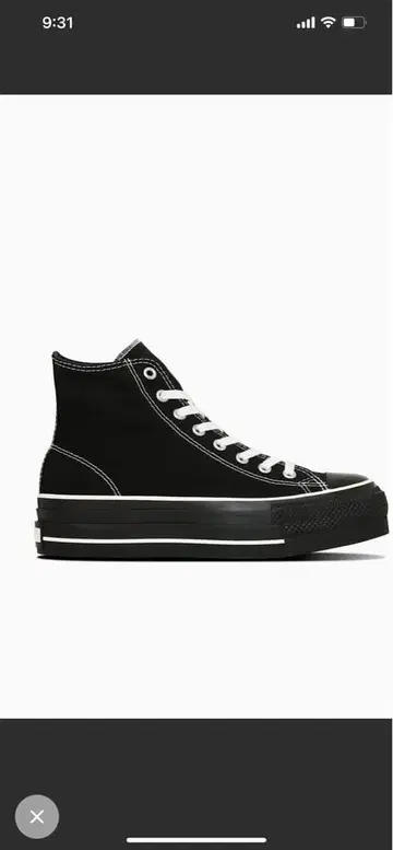 컨버스 블랙 하이컷 스니커즈