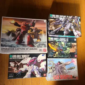 HG 건담 프라모델 5개 세트