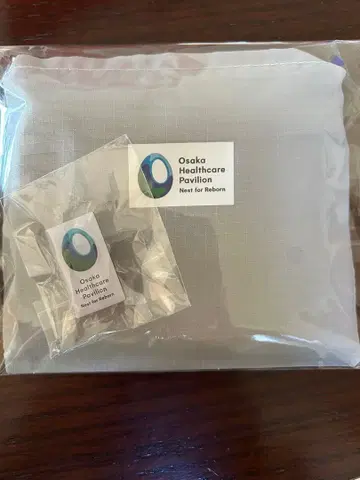 오사카 헬스케어 파빌리온 핀 배지 에코백 세트