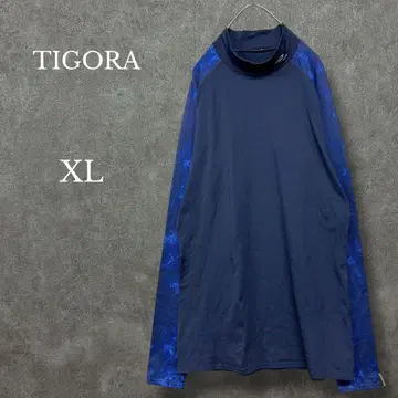티고라 남성용 XL 하이넥 절개 긴팔 T셔츠 스포츠 이너 빅 사이즈