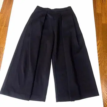 비팅 하트 네이비 컬러 와이드 팬츠