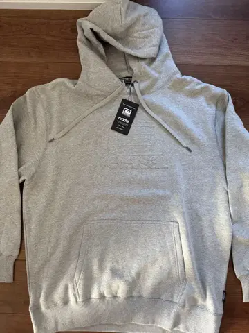 리버설 그레이 후드 부착 후드티 2XL 택 포함 미착용 새상품