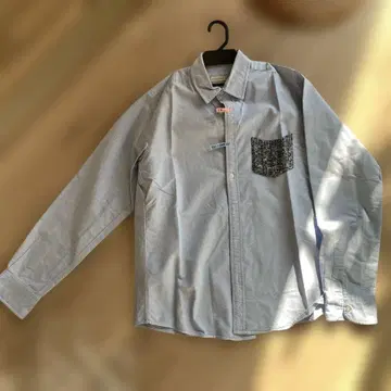 스카이블루 긴팔 셔츠 나노 유니버스 클리닝 완료