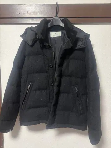 EDIFICE 다운 자켓 후드 탈부착 가능 다운 80 M 블랙