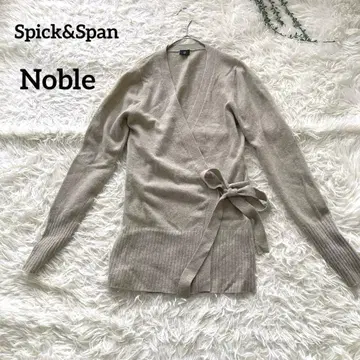 스픽앤스팬 노블 울 캐시미어 혼방 카슈쿨 니트 베이지