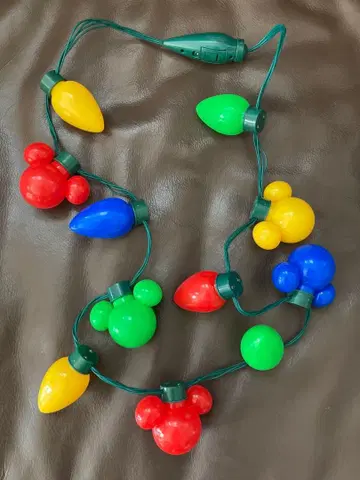 디즈니 빛나는 완구 크리스마스 일루미네이션 목걸이