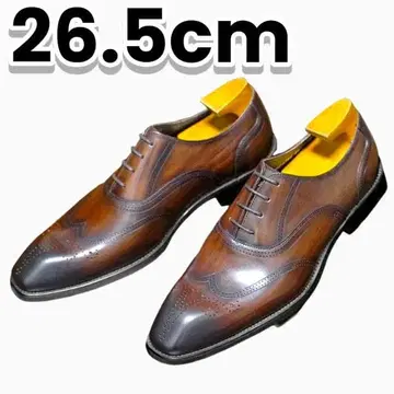 새상품 윙팁 가죽 신발 브라운 26.5cm 비즈니스 남성용