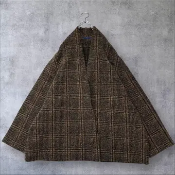 새상품급 쉽스 손세탁 OK 에어리 체크 미디 가운