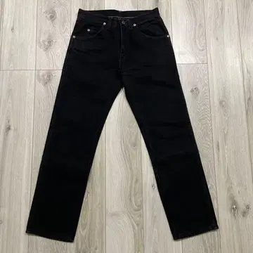 90s USA제 Wrangler 랭글러 블랙 데님 팬츠 후염