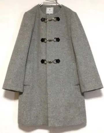 로페피크닉 노카라 더플 코트 그레이 SIZE40