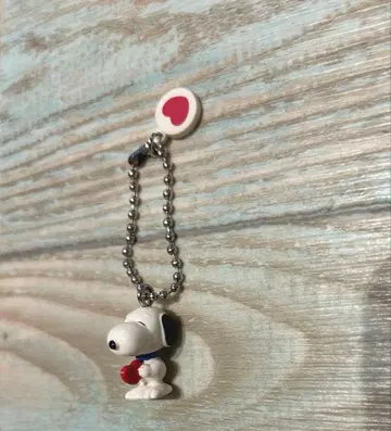 스누피 헤이세이 레트로 하트 키링 골동품