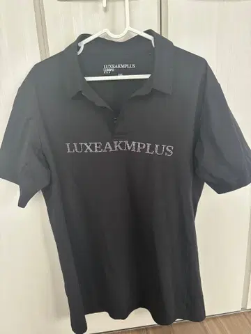 LUXEAKMPLUS 블랙 피케 셔츠 XXL
