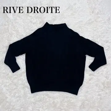 RIVE DROITE 보틀넥 니트 울 100 블랙