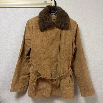 베이지 코듀로이 테일러드 자켓