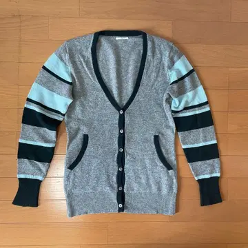 oggi 그레이 V넥 니트 가디건