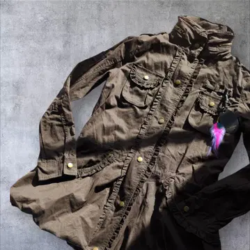 택 포함 새상품 Chimera park 올리브 M 사이즈 모즈 코트