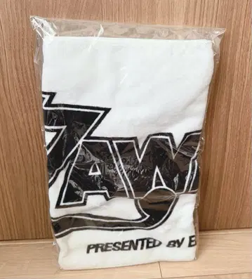 야자와 에이요시 타월 로고 블랙 미개봉 페이스타월