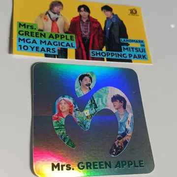 Mrs. GREEN APPLE 영화 예매 특전 스티커 10 YEARS