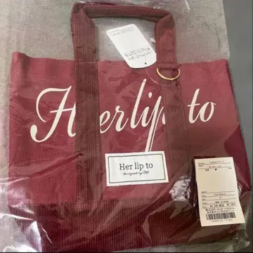 하립투 herlipto 미니토트 토트백 빨간색 레드